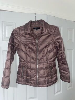 Kenneth Cole Dusty Mauve Quilted Packable Puffer Jacket